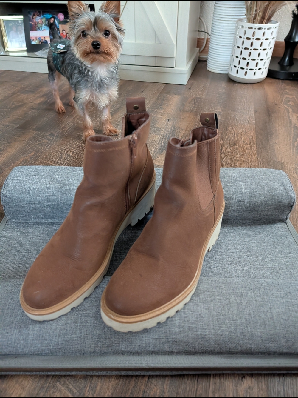 Brown Women's Chelsea-Style Ankle Boots - Classic Slip-On Design